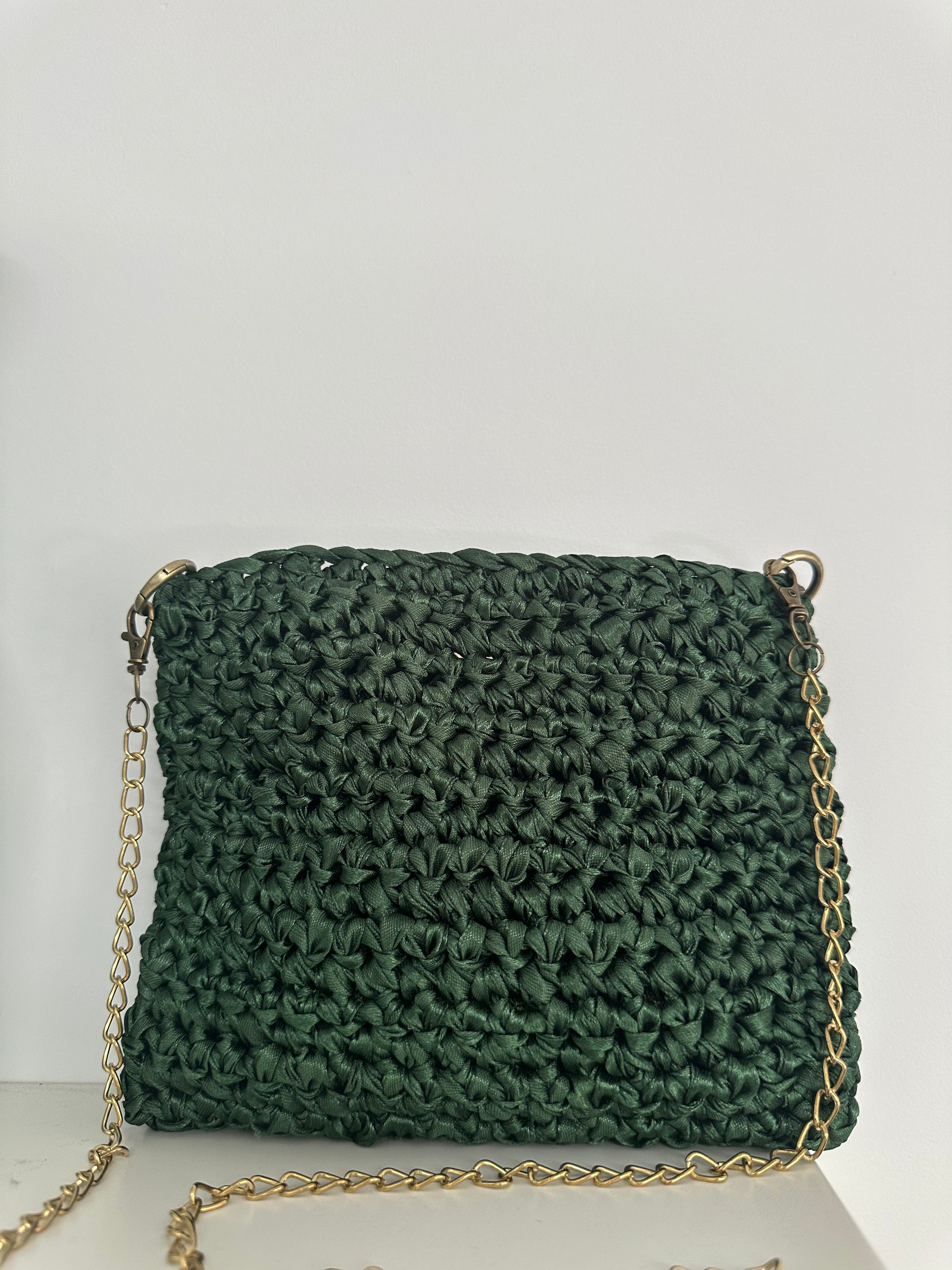 Raso verde satinado