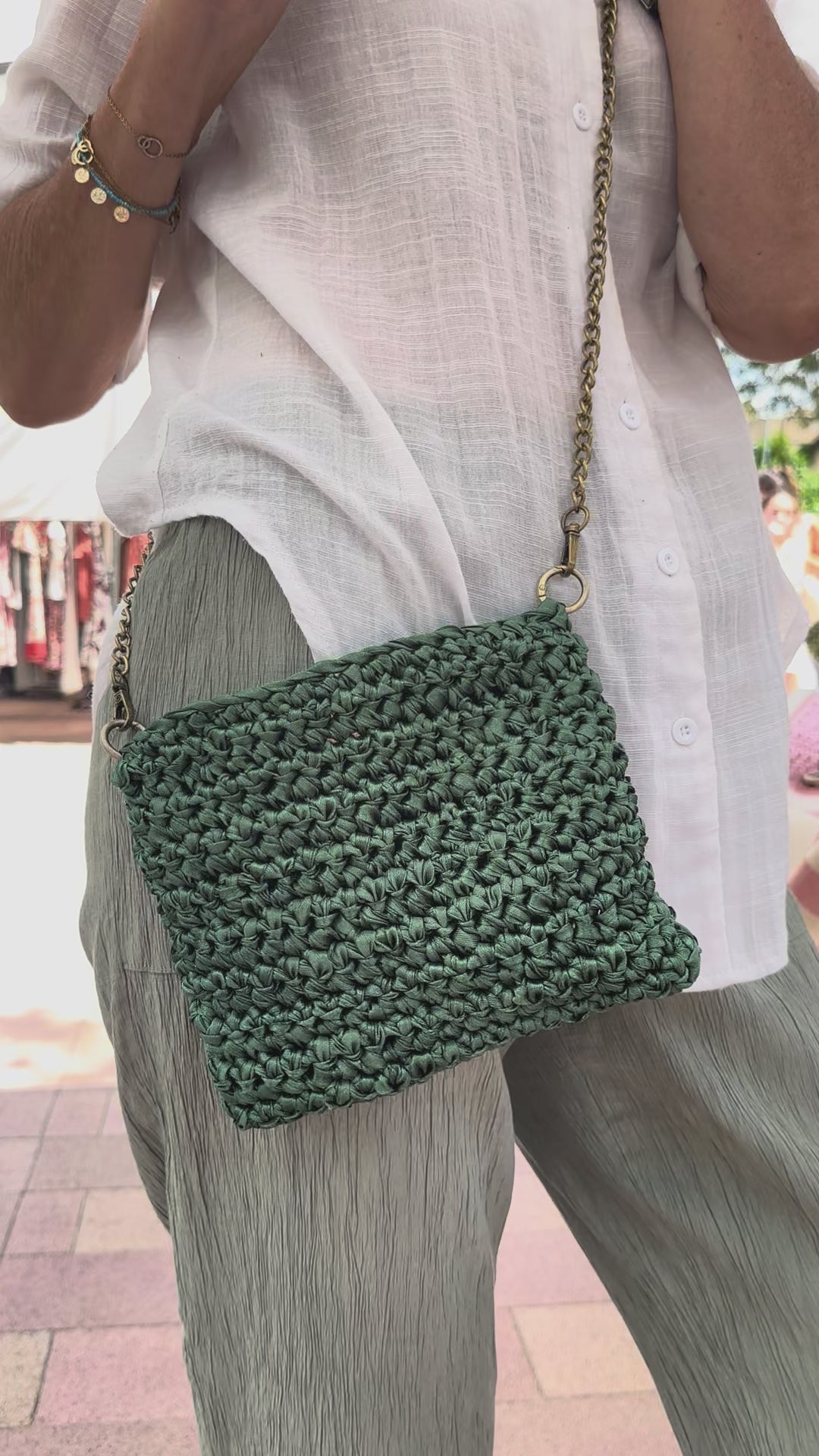 Raso verde satinado